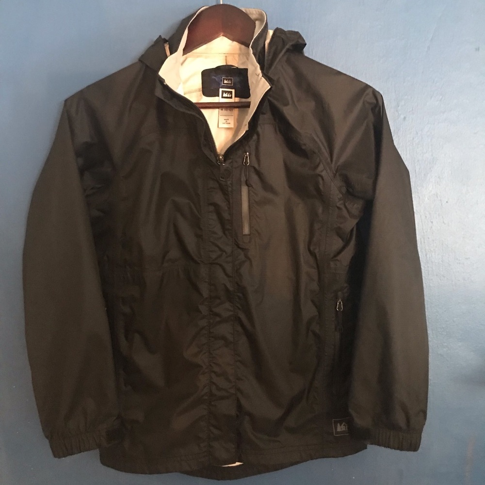 Black REI Co-op Rainwall Rain Jacket - Boys
